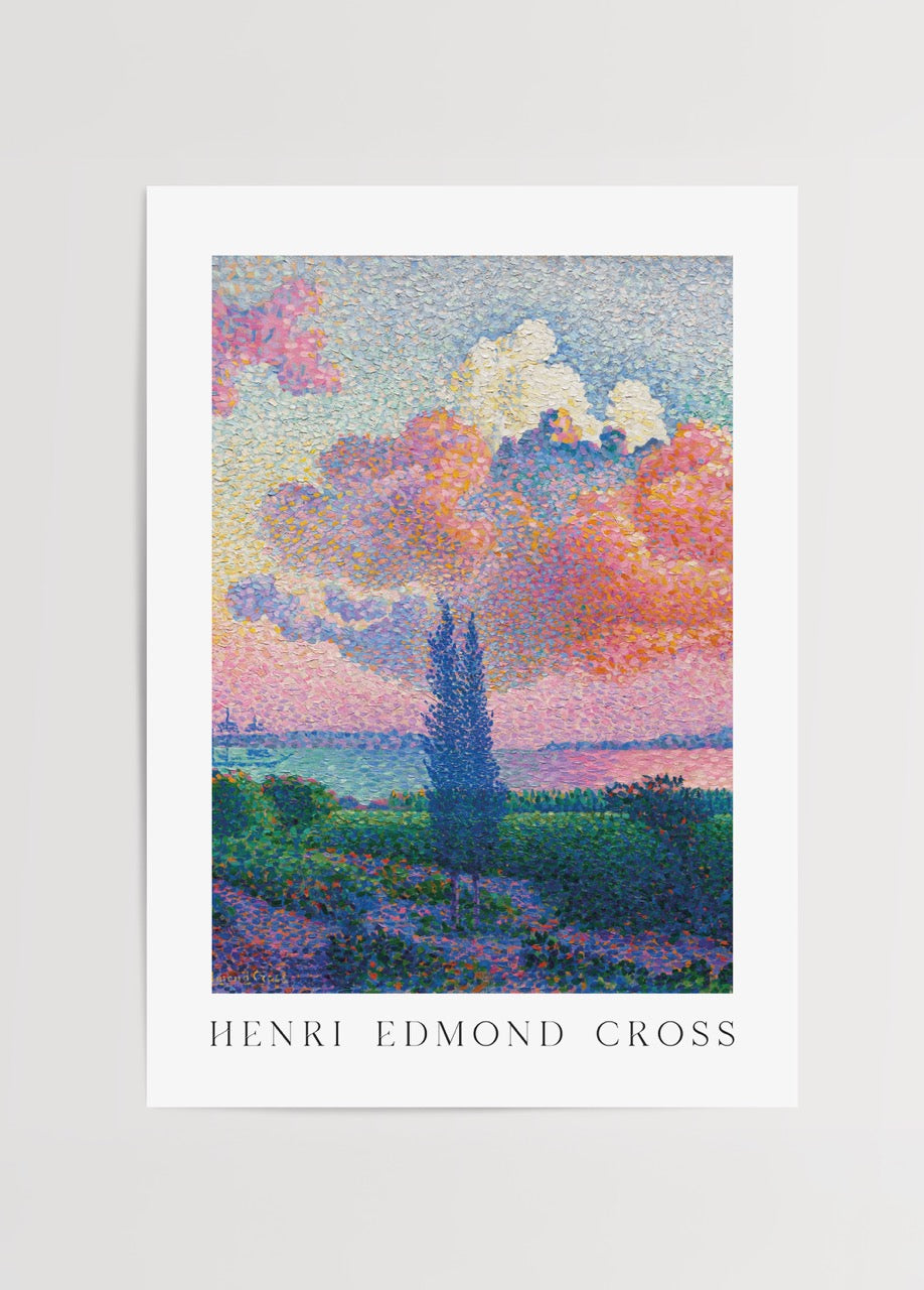 Tranquil Mediterranean Dusk wall art featuring a vibrant sunset.