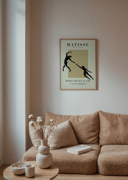 Dynamic Silhouettes Poster showcasing minimalist art reflecting movement and elegance.
