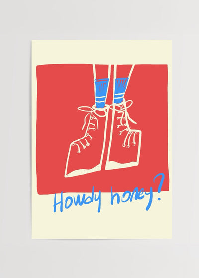 ‘Howdy Honey’ Poster Print