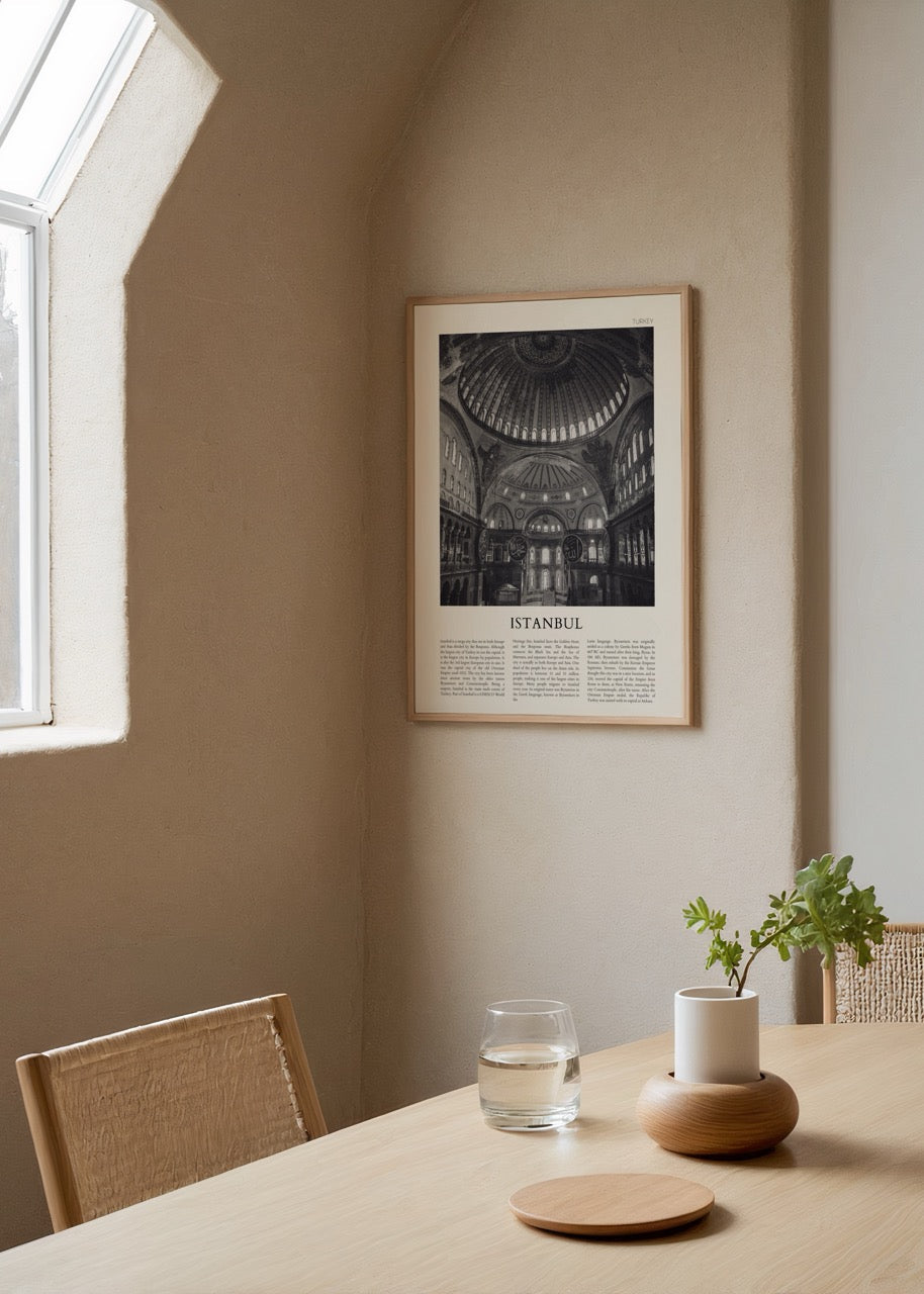 Black and white poster of Istanbul&
