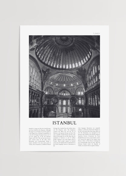 Black and white poster of Istanbul&