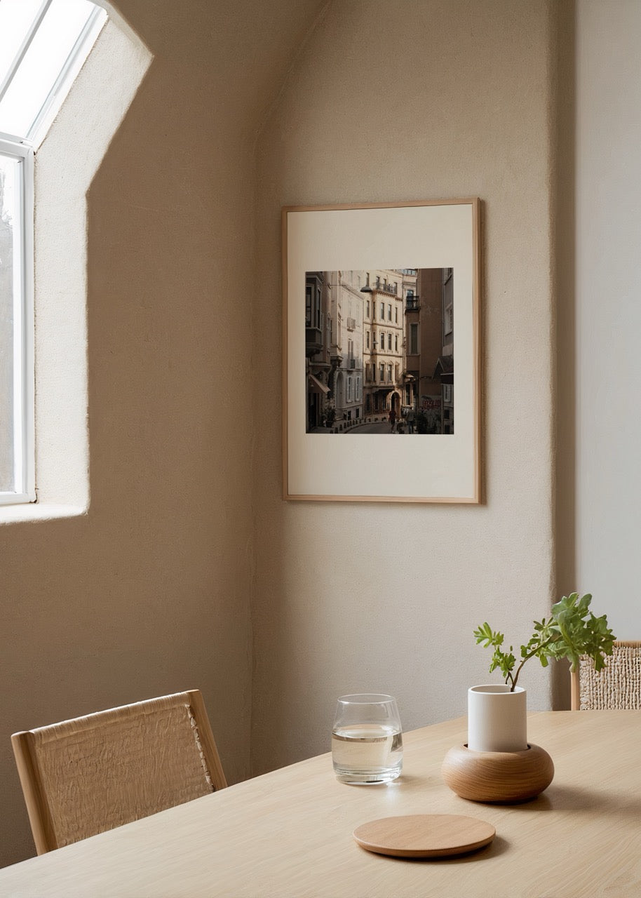 Istanbul Beyoğlu street view photograph poster print for home decor.