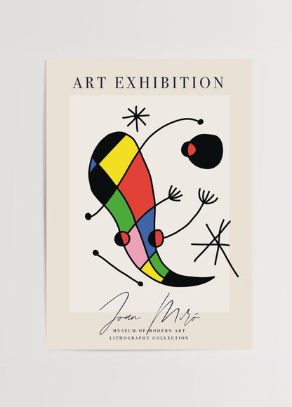 Vibrant Dreamscape Lithograph Print showcasing bold colours and playful shapes.