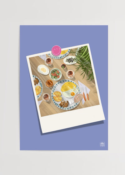 Breakfast – Polaroid Poster Print
