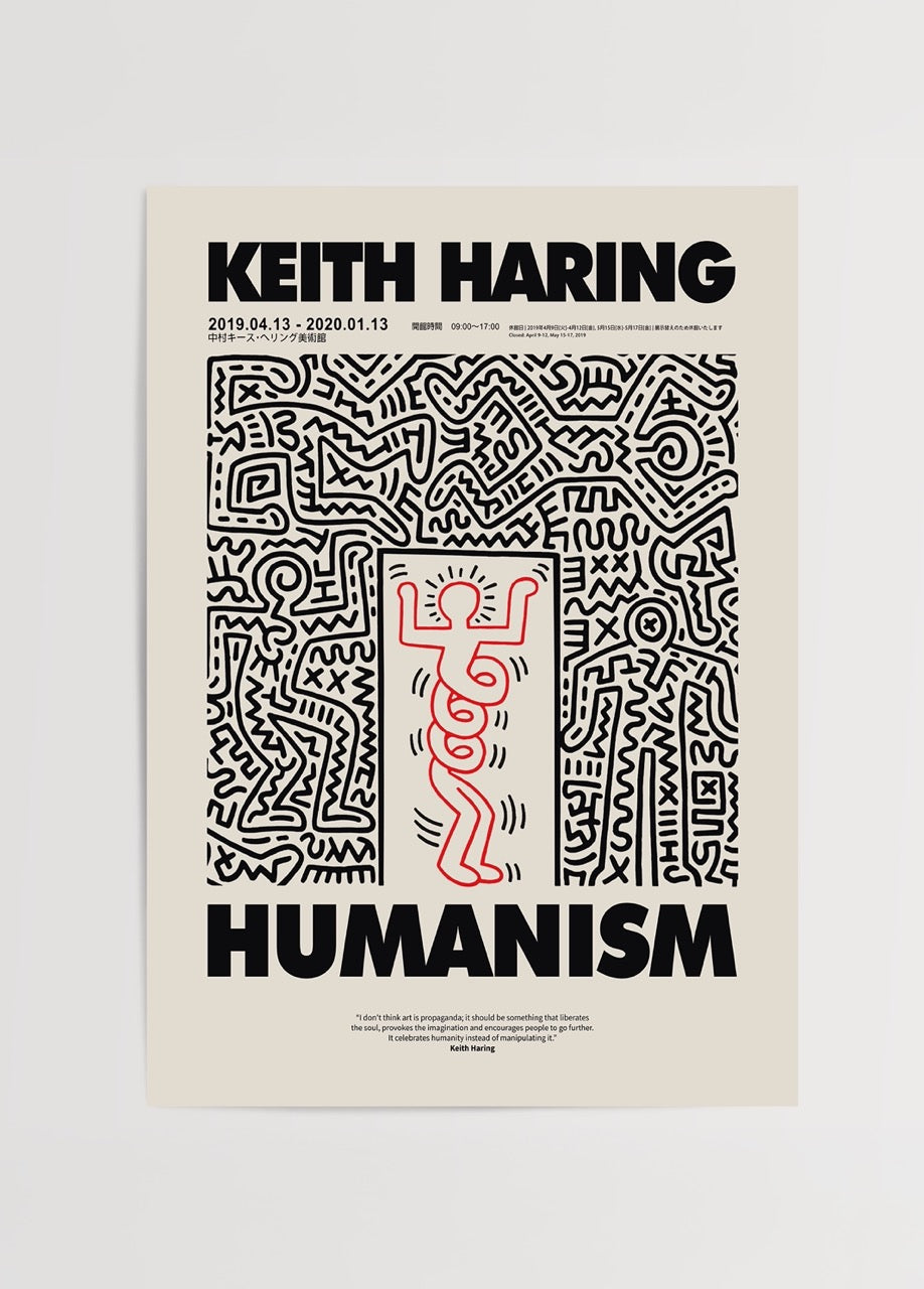 Vibrant line art poster titled &