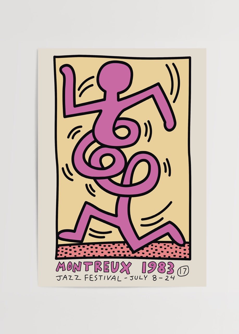 Vibrant poster featuring dynamic figures celebrating jazz music.