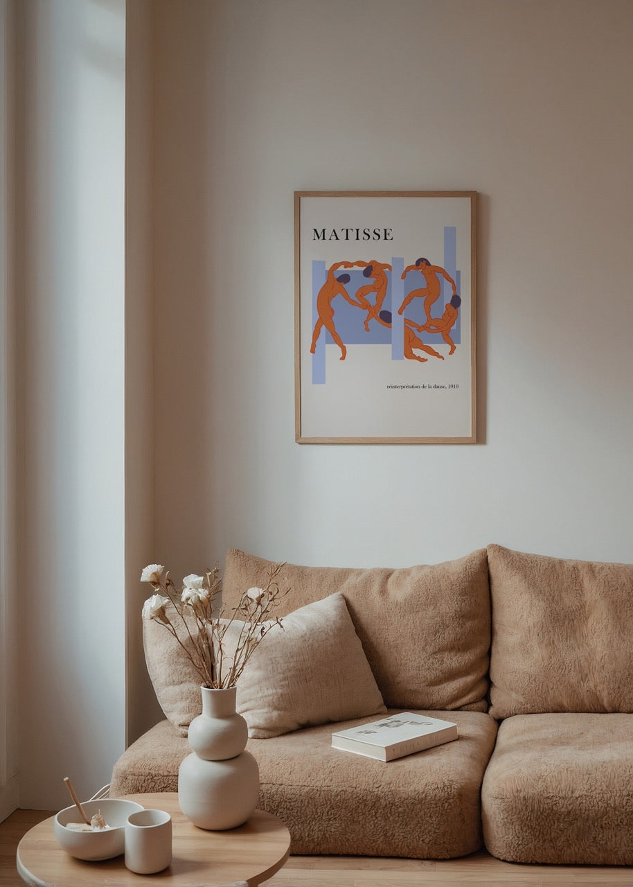 Dynamic Movement Dance of Colour Poster showcasing vibrant figures in motion.