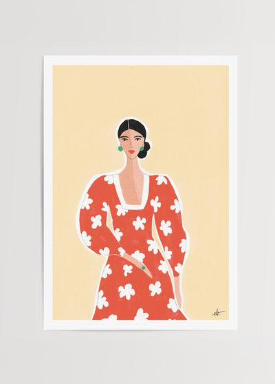 The Red Dress – Autumn Edition Poster Print