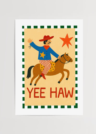 Lone Cowboy Poster Print