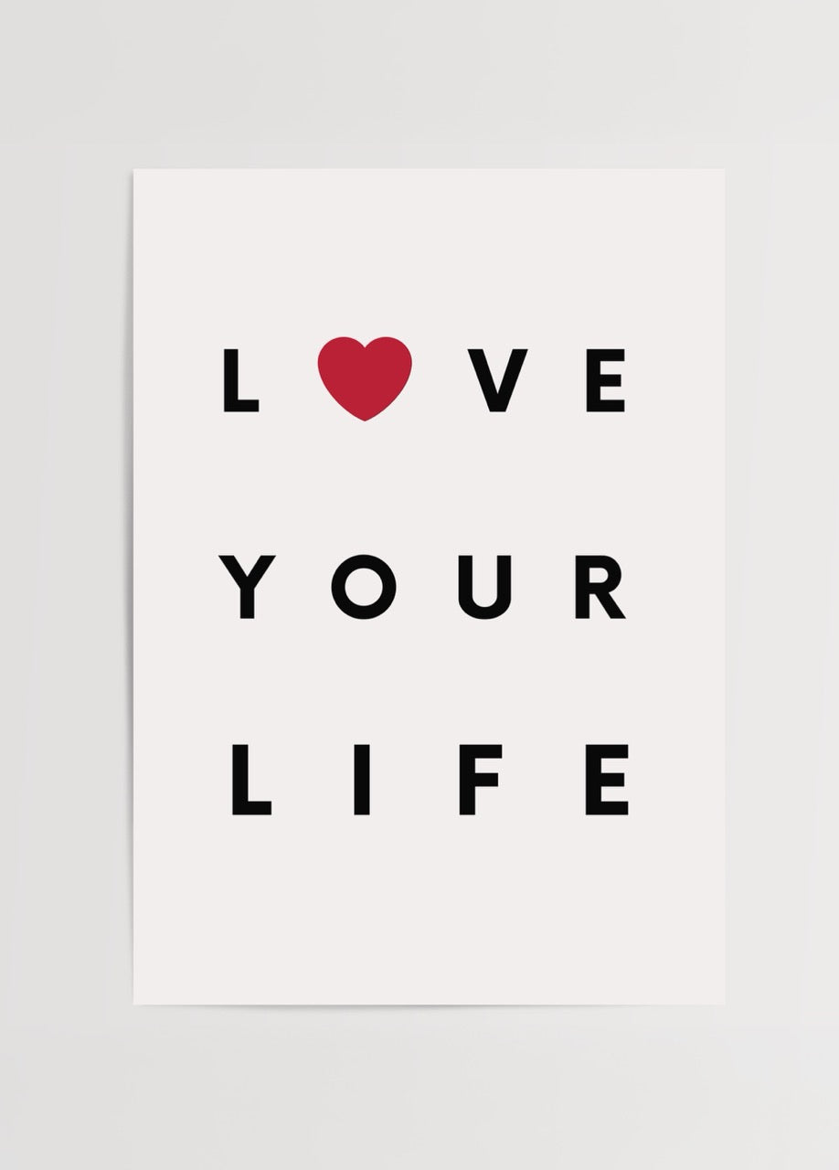 Typography print featuring &