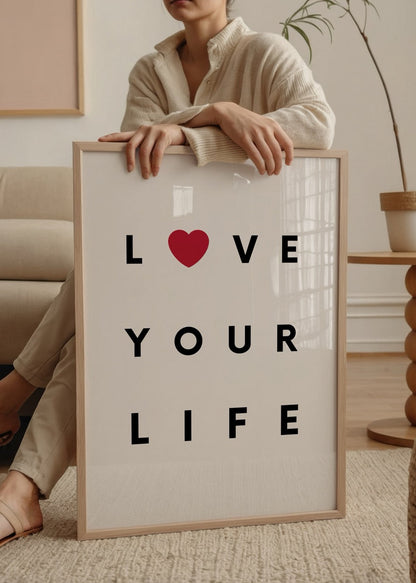 Typography print featuring &