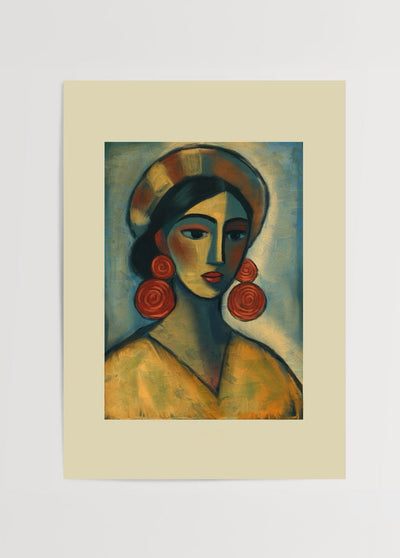 'Melancholic Gaze' Poster Print
