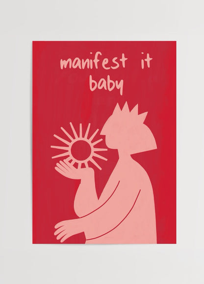 A vibrant poster print featuring a playful illustration with the text &