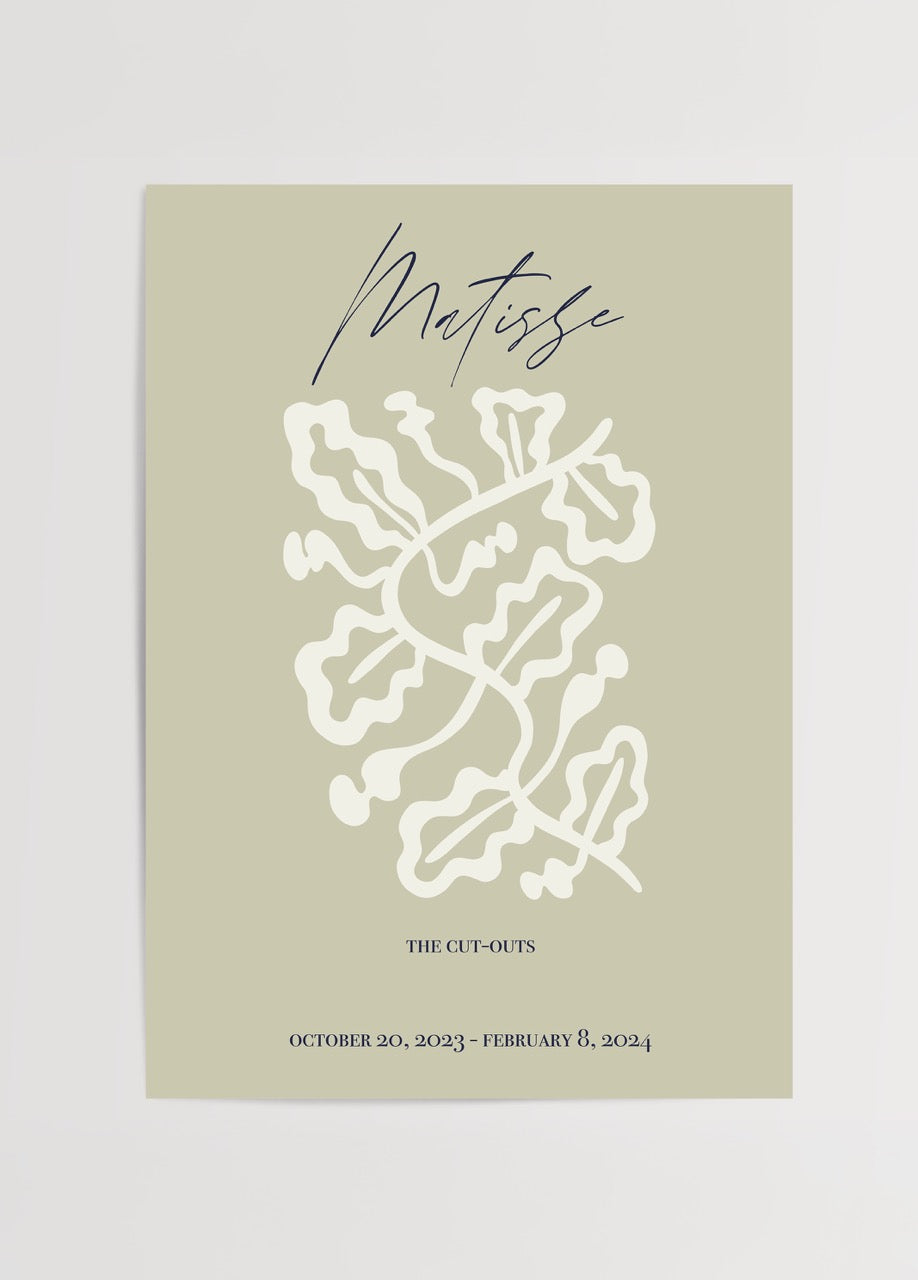 Minimalist Organic Harmony Cut-Out Wall Art in soft colors.