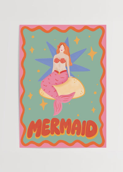 Mermaid-Themed Poster Print