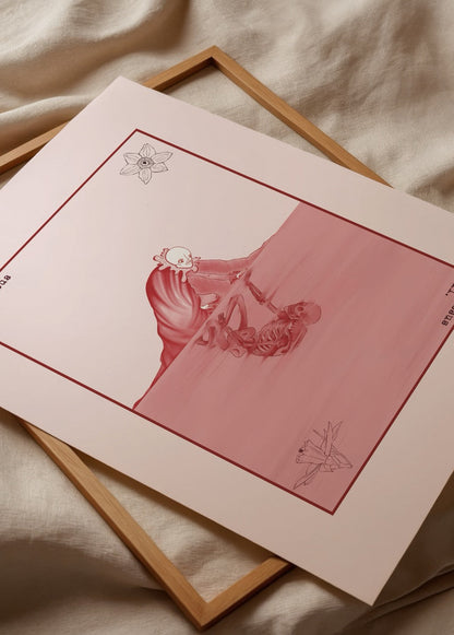 narcissus – Poster Print featuring an artistic interpretation of nature and introspection.
