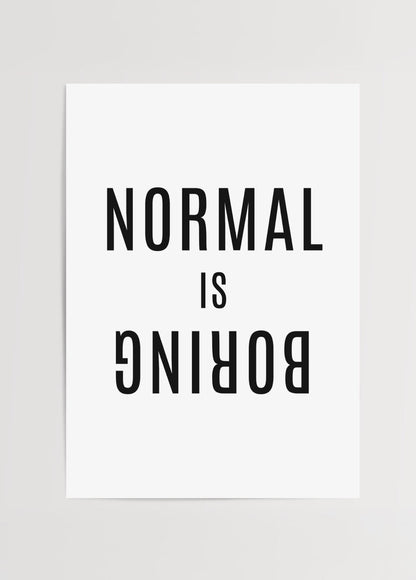 Bold typography wall art featuring the phrase &