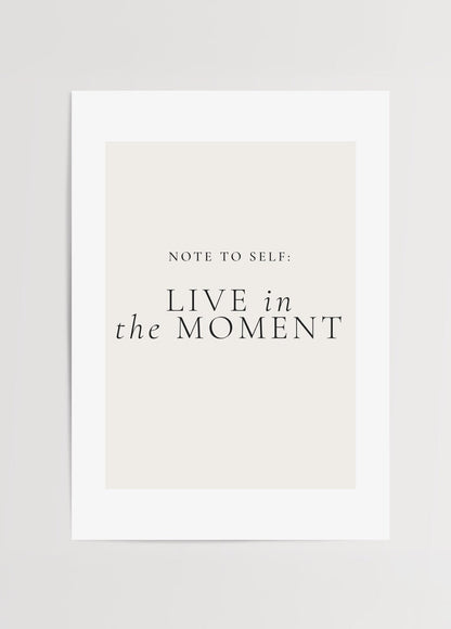 Minimalist typographic poster with &