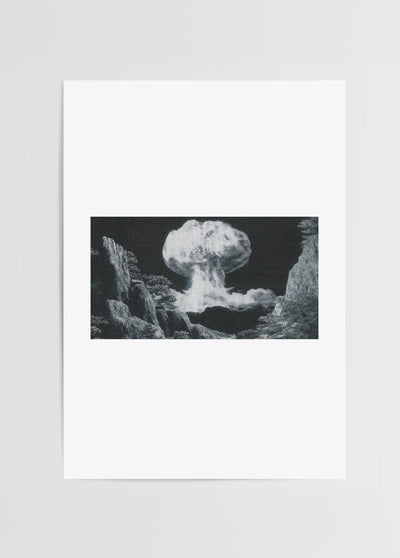 Nuclear Explosion – Minimalist Poster Print