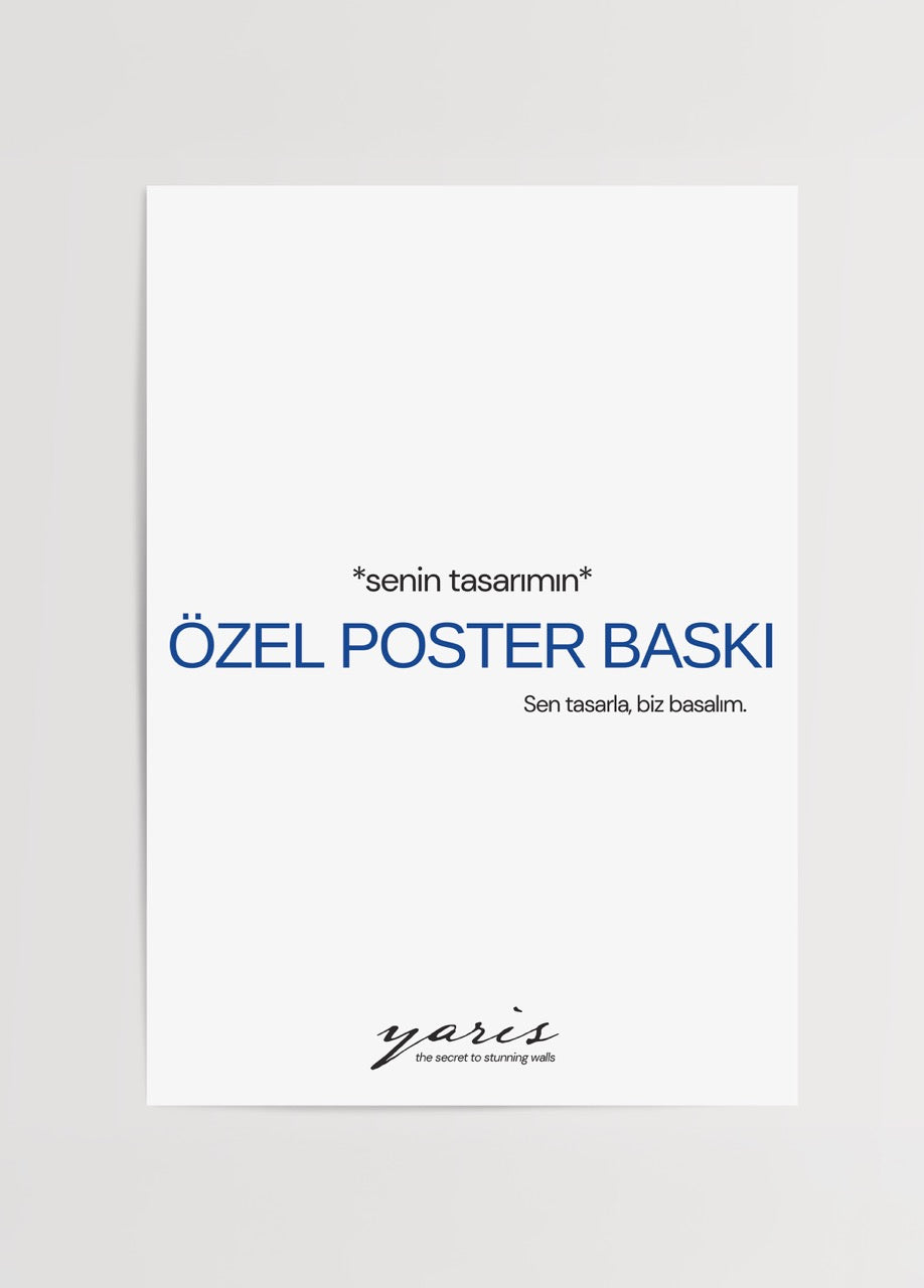 Custom poster art showcasing unique designs for wall decor.