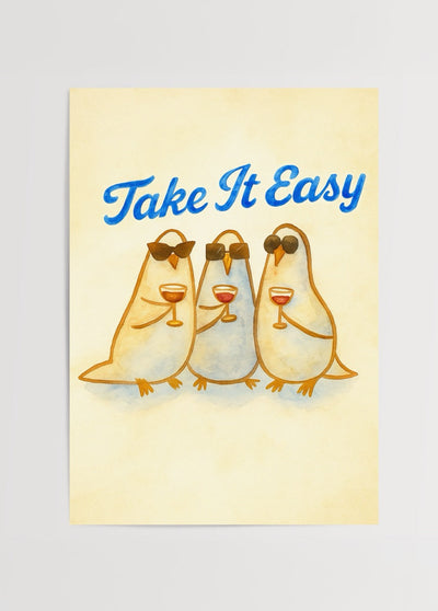 Pigeon Party Poster Print