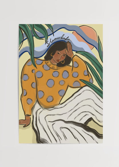 Silent Lines Poster Print featuring vibrant colors and dynamic patterns, perfect for wall decor.