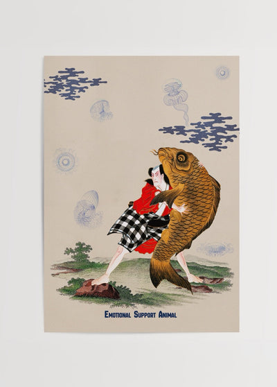 Emotional Support Animal Poster Print