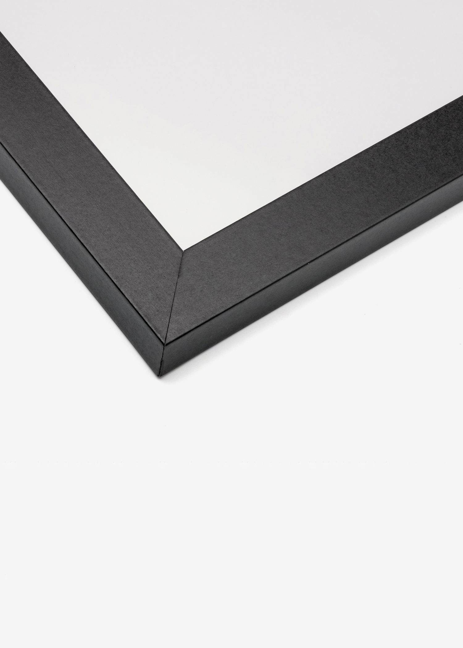 Sleek black wooden frame designed for wall art display.