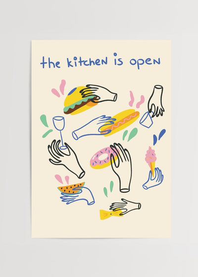 Social Kitchen Poster Print