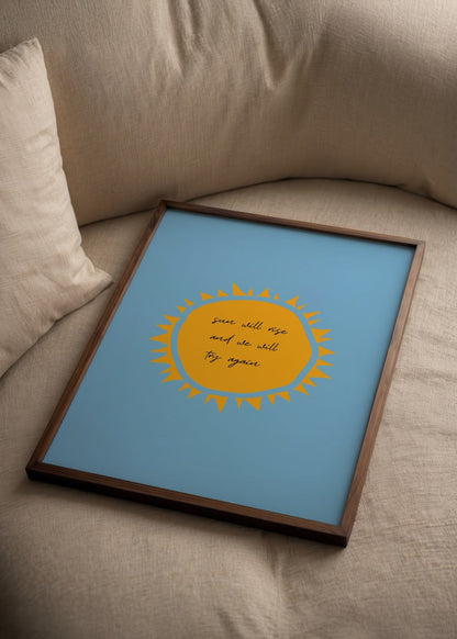 Vibrant sun illustration with the quote &