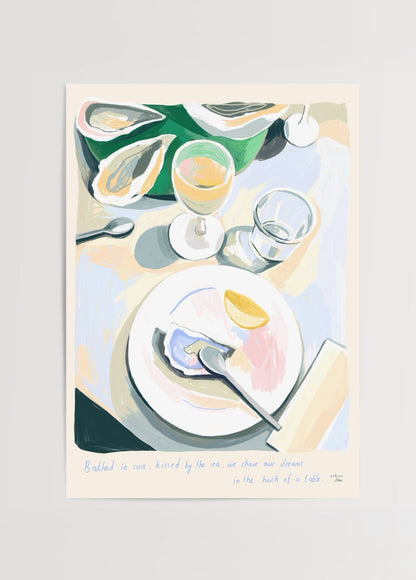 Vibrant table scene artwork showcasing a dining moment.