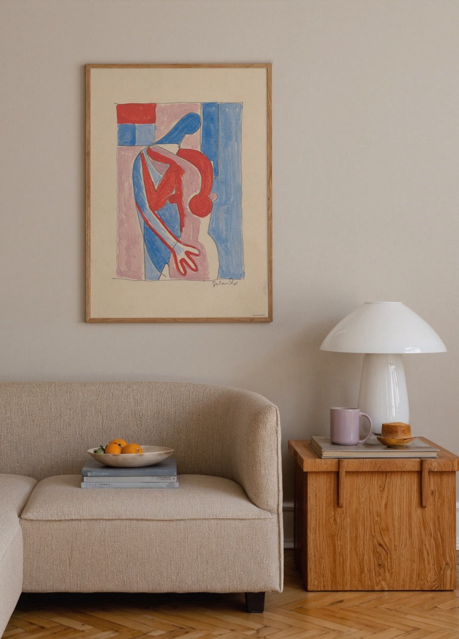 A vibrant abstract artwork titled &