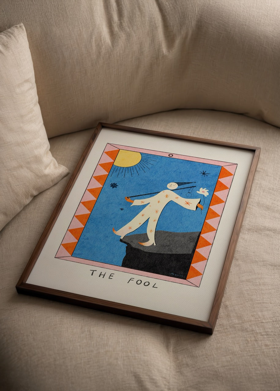 The Fool Poster Print featuring playful design and vibrant colours.