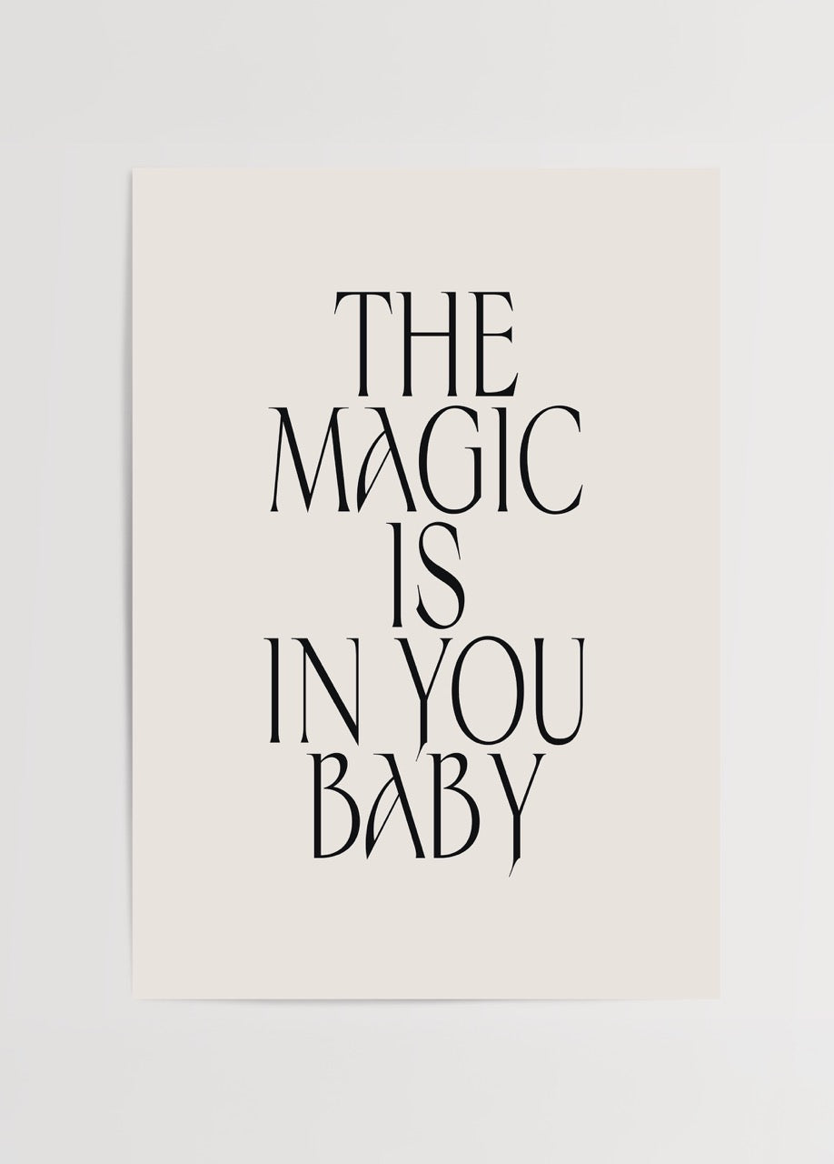 Typography poster featuring inspirational quote in minimalist design.