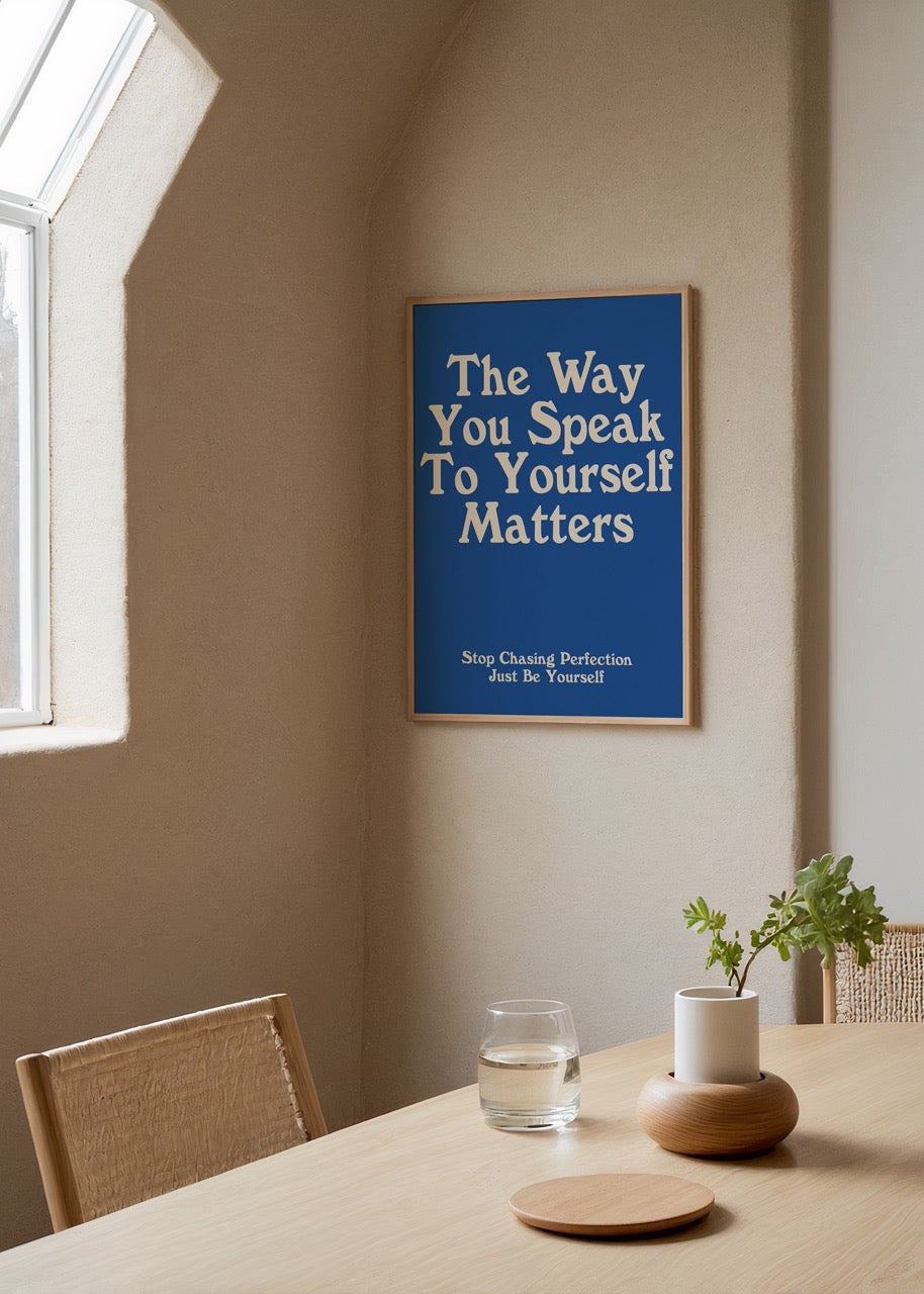 Vibrant motivational typography art with an empowering message.