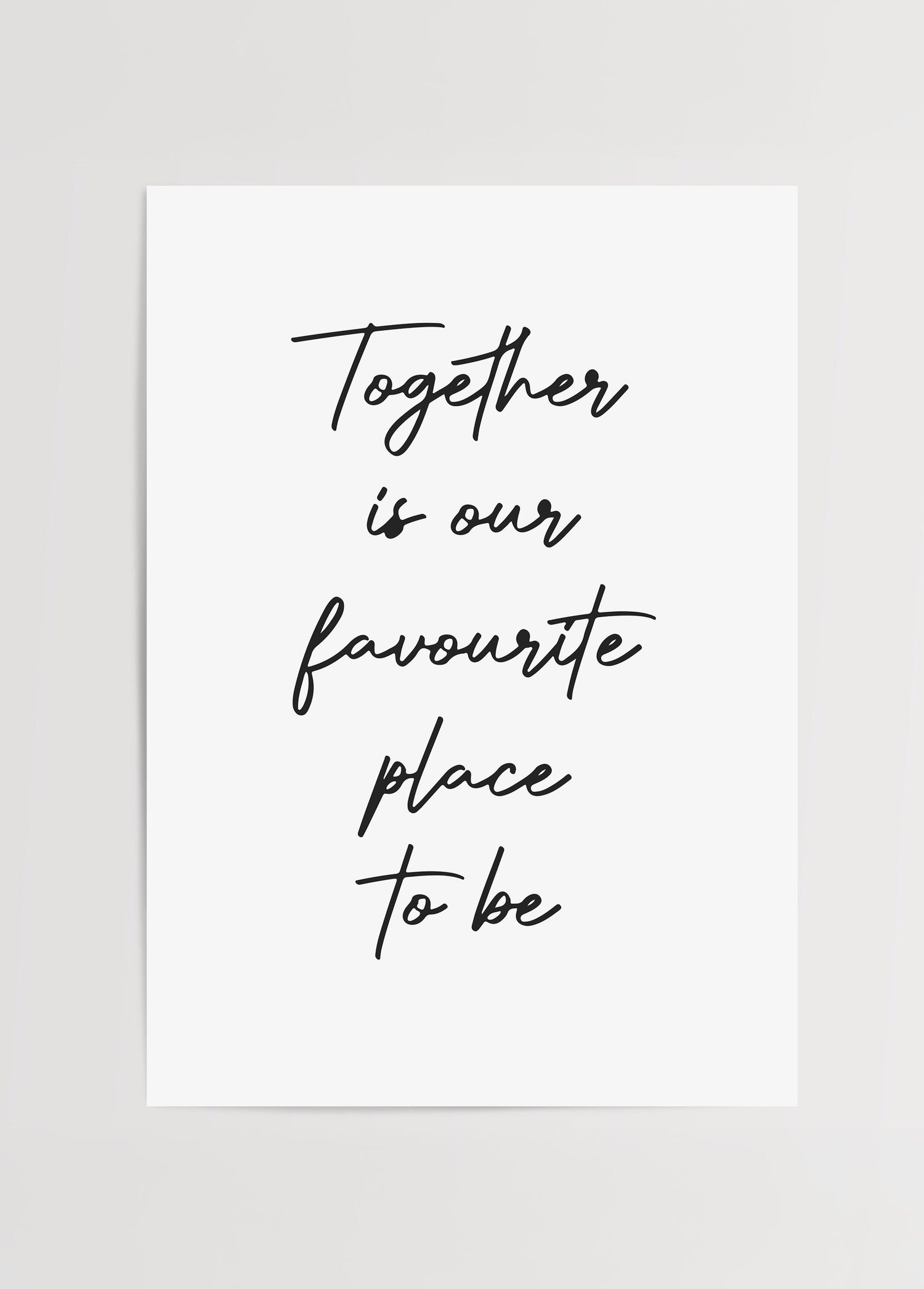 A minimal poster featuring the quote &