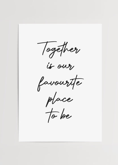 A minimal poster featuring the quote &