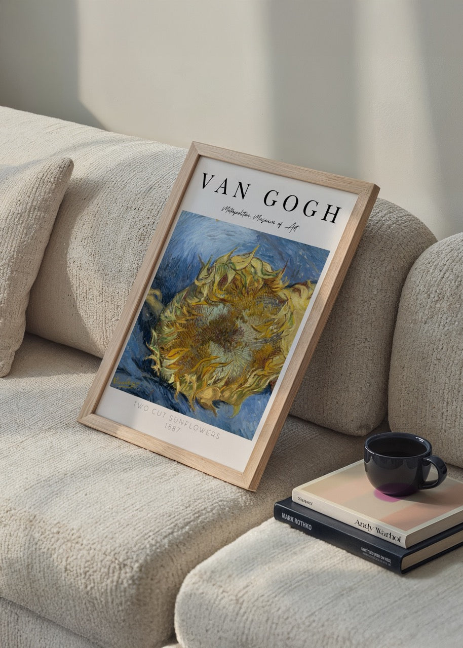 Vibrant sunflower artwork showcasing rich textures and colours.