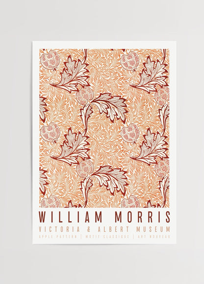 Classic Apple Blossom Pattern Wall Art featuring intricate floral motifs in warm tones.