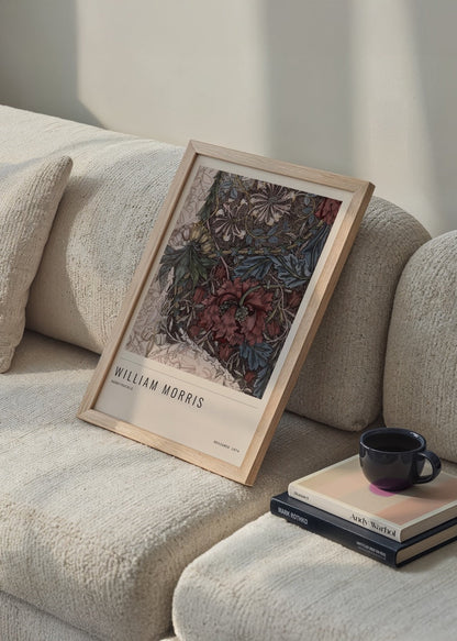 Vintage Floral Harmony Poster featuring intricate floral patterns.