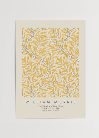 Golden Leaf Elegance Art Print featuring delicate golden leaves on a soft background.