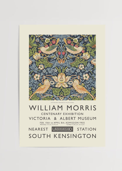 Botanical Harmony print featuring intricate designs of birds and floral patterns.