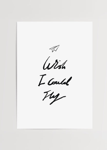 Minimalist poster featuring handwritten text &