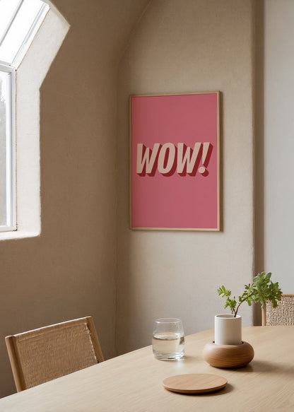 Bold typography art print saying &