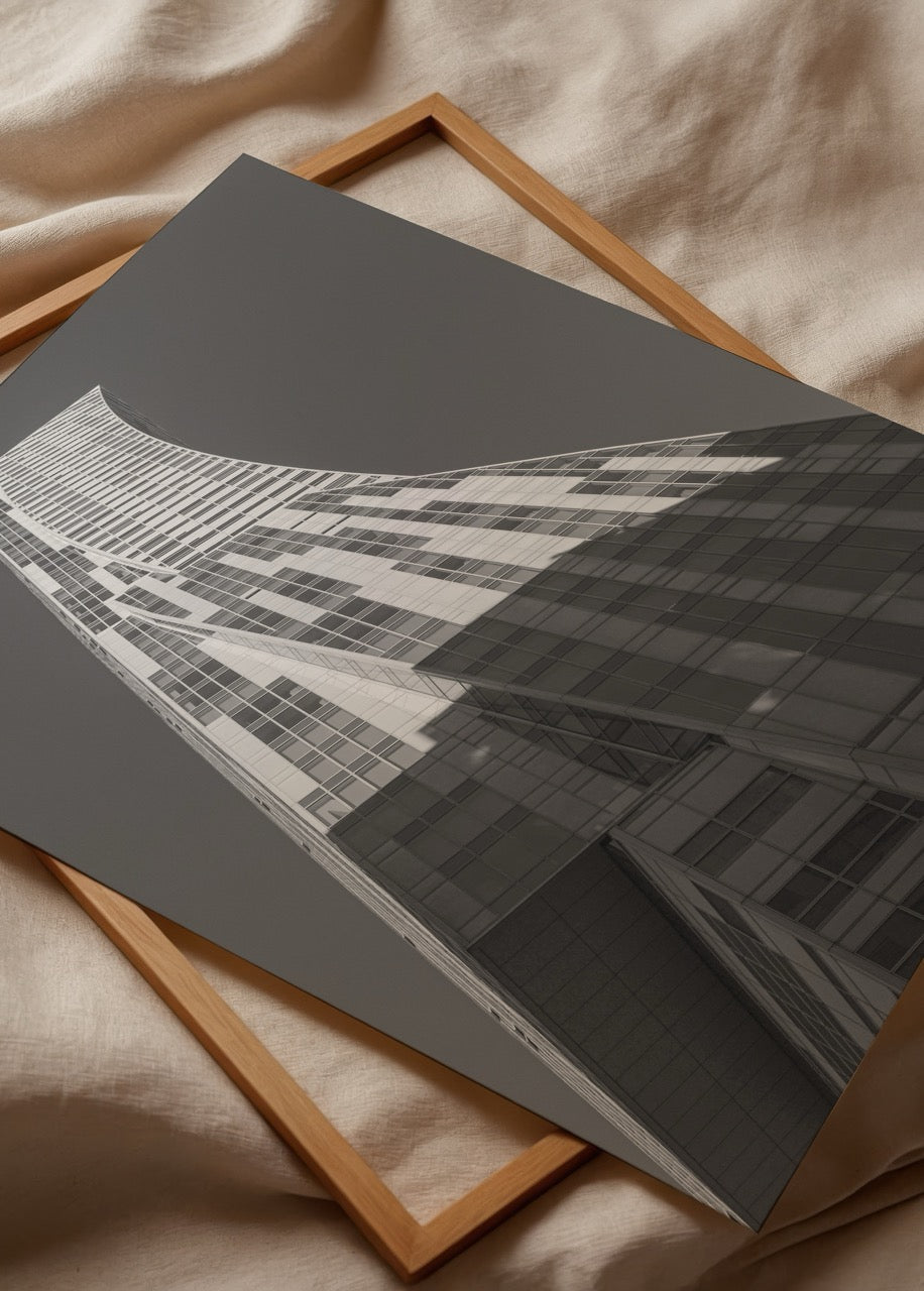 Zlota 44 Warsaw Architectural Photography Poster showcasing modern building design.
