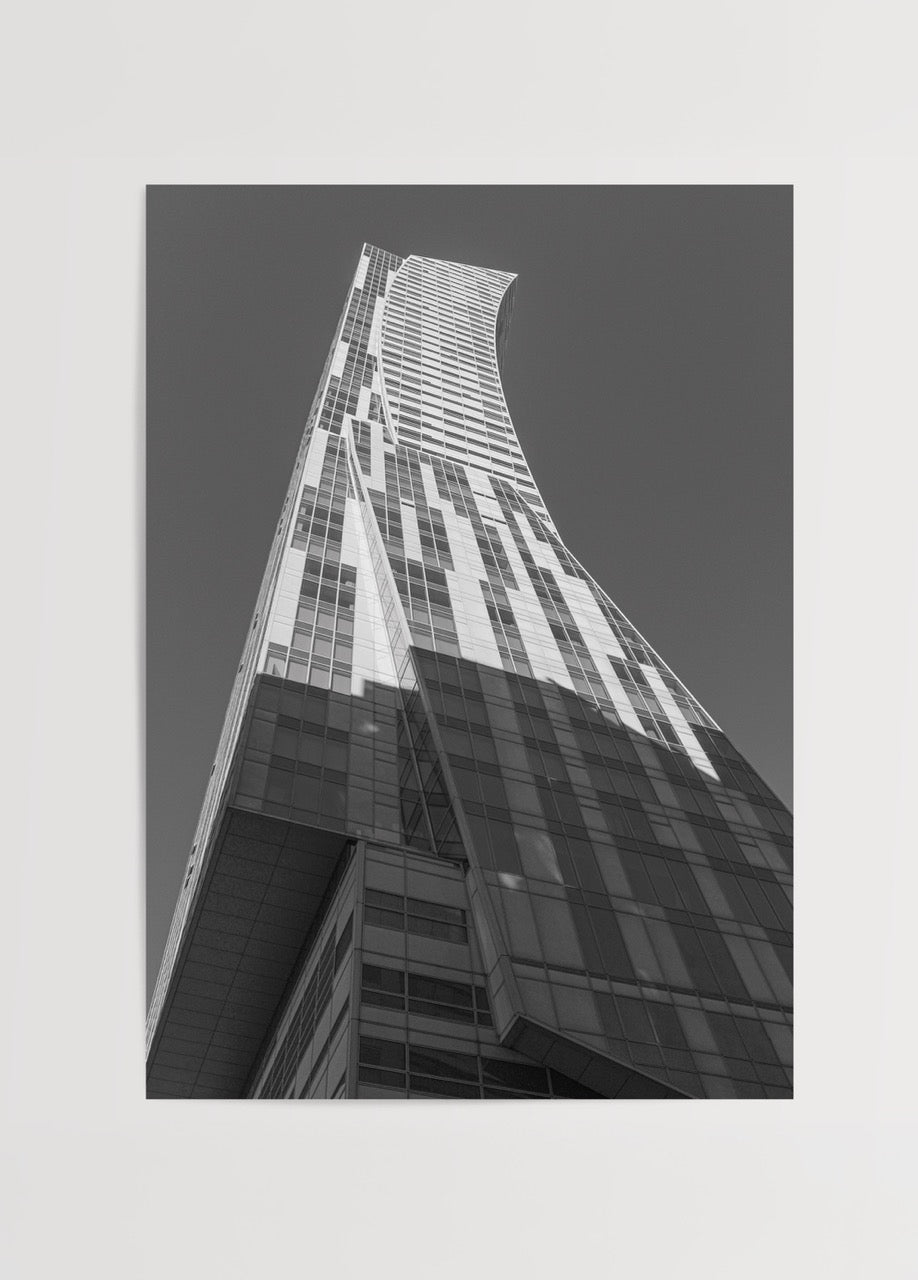Zlota 44 Warsaw Architectural Photography Poster showcasing modern building design.